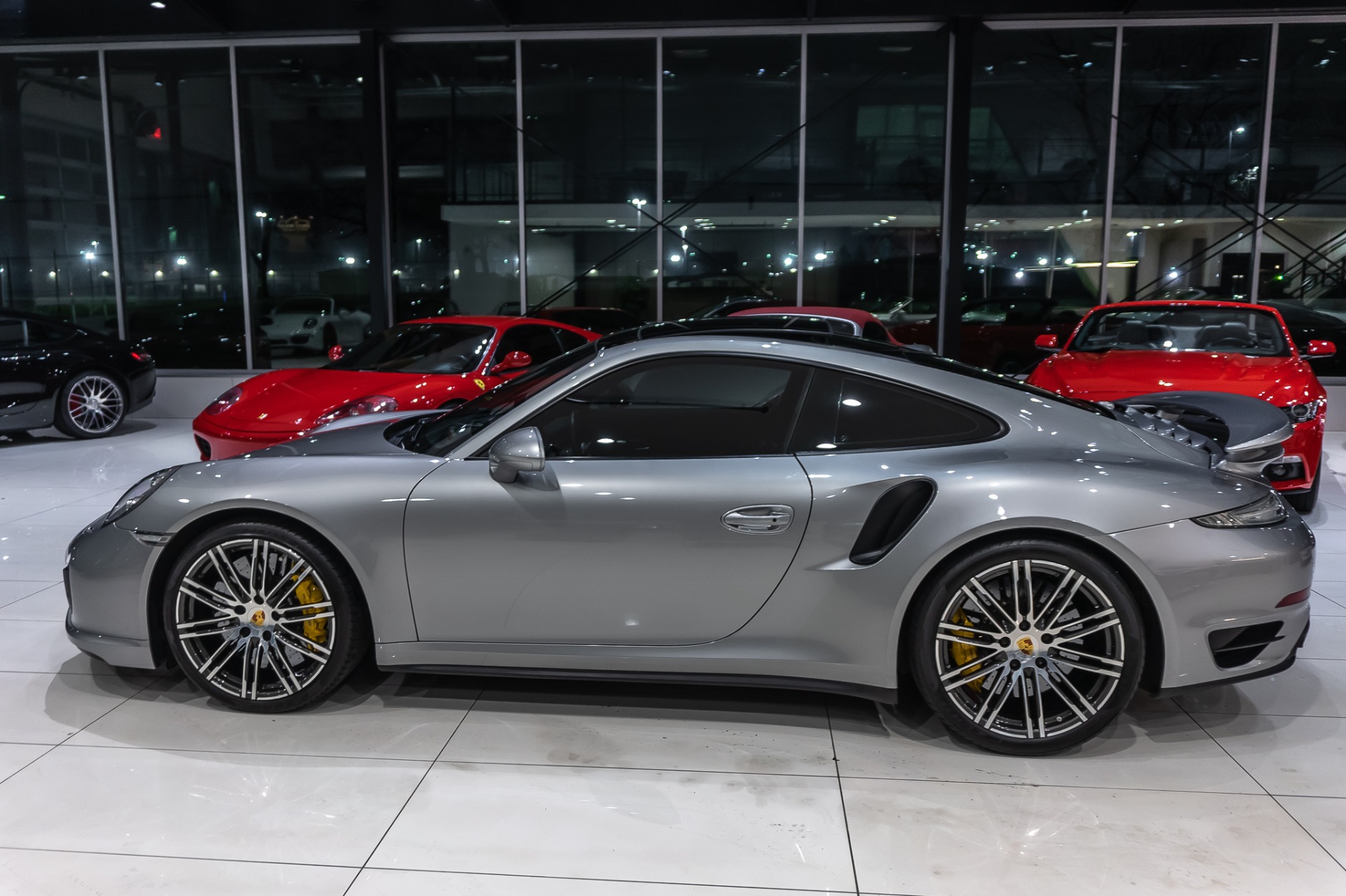 2015 Porsche 911 Turbo S COUPE GT SILVER METALLIC! SUNROOF! PREMIUM PKG